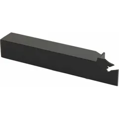 Indexable toolholder for turning, profiling, cut-off, and grooving operations on lathes and CNC machines. Suitable for metalworking applications including parting off and groove creation.