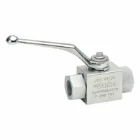 PARKER High Pressure Hydraulic Ball Valve: Not Lockable, 4.53 in Handle Lg, Two-Way Ways, Delrin, BV (MPN BVHP08SSS1V)