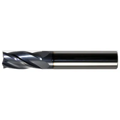 CLEVELAND Square End Mill: Carbide, AlTiN Coated, 4 Flute, 7.5 mm Mill Dia, 19 mm LOC - General Purpose Carbide Square End Mills