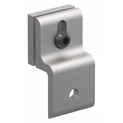 FAZTEK Mesh Panel Retainer, 15 Series, Anodized Aluminum, Silver, Inch - Panel Retainers
