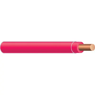SOUTHWIRE 18 AWG Solid Copper TFN/TFFN Building Wire, 600 V, Red, 500 ft - Copper TFN/TFFN Building Wires
