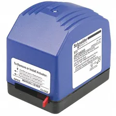 Electric valve actuator for HVACR systems, used to automate valve operation for regulating water or refrigerant flow. Suitable for commercial heating, ventilation, and air conditioning applications requiring precise flow control.