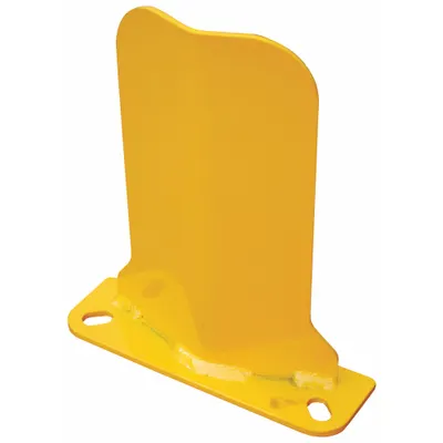 VESTIL Pallet Rack Guard: Steel, V Shape, 3 in Overall Lg, 0.2 in Overall Thick - Door Track Guards
