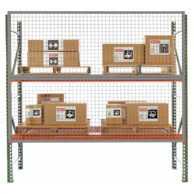HUSKY RACK & WIRE Heavy-Duty Welded-Frame Wire Mesh Pallet Rack Back Guard - Heavy-Duty Welded-Frame Wire Mesh Pallet Rack Back Guards