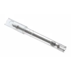 Dispersing tool compatible with IKA model 0003720001. Used for mixing, dispersing, and emulsifying materials in laboratory and industrial processes, achieving uniform particle size reduction and homogenization.