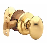 Non-latching dummy knob lockset with a brass Dartmouth-style knob. Used on doors that require a pull or push function without latching, such as closet doors or passageways in commercial or industrial settings