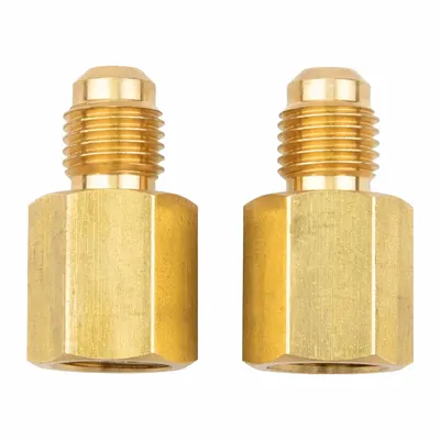 TESTO Step Adapter 180° Angle, 5/16 in Female SAE Right-Hand, A2L Compatible - Manifold Hose Adapters, Couplers & Unions