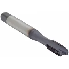 This spiral-point tap is designed for through-hole threading, with a plug chamfer and TiCN-coated cobalt construction for wear resistance. The H2 thread limit and 2-flute geometry support chip evacuation in production environments. Suitable for general-purpose threading in materials such as steel and aluminum.