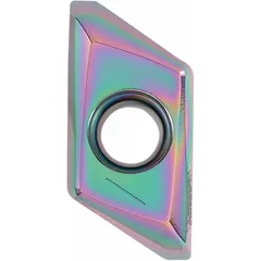 This parallelogram indexable milling insert is designed for precision milling operations in metalworking. Its shape facilitates efficient cutting and chip evacuation in face milling, shoulder milling, and profiling applications on ferrous and non-ferrous materials. Use with compatible milling cutters.
