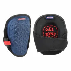 These knee pads feature a fabric cap with foam padding for cushioning and protection during kneeling tasks. The neoprene straps with hook-and-loop closure provide a secure fit. Suitable for use in maintenance, construction, and assembly work.