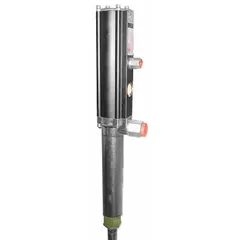 This pump-only unit transfers medium-viscosity fluids such as lubricants and oils. It delivers a maximum flow rate of 10.6 gpm and handles fluids up to 1500 cps. The suction tube is constructed from stainless steel.