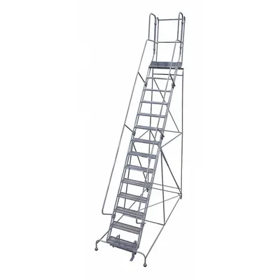 COTTERMAN Rolling Ladder: 5.8 ft Platform Ht, Unassembled, Steel, Manual Lock - Steel Manual-Lock Ladders