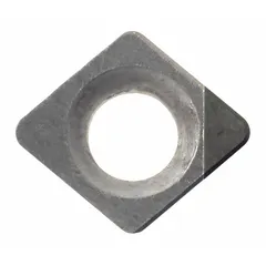 Diamond indexable turning insert for precision machining of non-ferrous materials. Used in finishing operations on aluminum alloys, copper, and plastics. Suitable for applications requiring tight tolerances and fine surface finish.
