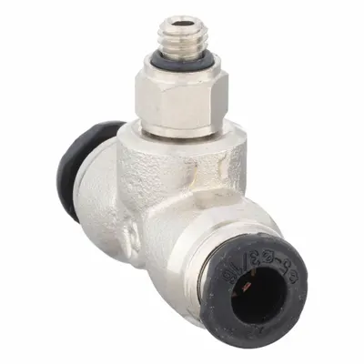 AIGNEP USA Nickel-Plated Brass Tube Fitting, Tee, 5 mm OD, M5 Thread, 5 Pack - Nickel-Plated Brass Tube Fittings