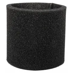 Foam sleeve filter for wet pickup applications in Dayton shop vacuums. Captures debris and liquids during wet vacuuming tasks in industrial maintenance, construction cleanup, and facility housekeeping.