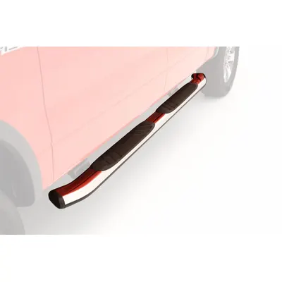 LUND Nerf Bars: Oval, 87 in Overall Lg, 5 in Overall Wd, 5 in Overall Ht, Chrome - Oval Nerf Bars