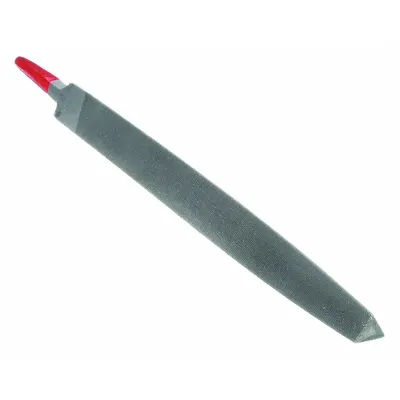 SIMONDS Machinists File: Triangular, Double-Cut, Second Cut, 8 in Lg without Tang - Double-Cut Triangular Files