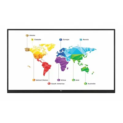 LG ELECTRONICS Interactive Display: 330 nit Brightness, 1,100:1, 75 in Diagonal Screen Size - Interactive Display Monitors