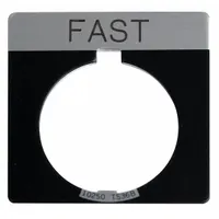 Legend Plate: 30 mm Panel Mounting Size, Square, 1 3/4 in Overall Ht x 1 3/4 in Overall Wd (MPN 10250TS75)