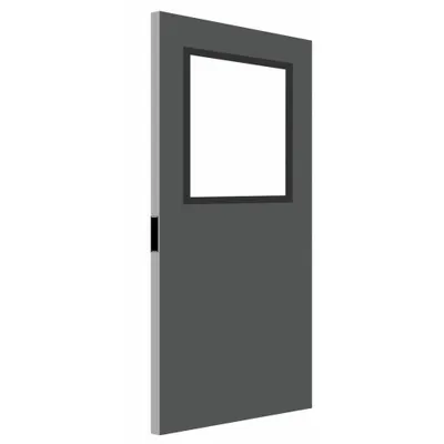 CURRIES Half Glass Steel Security Door with Mortise Lock - Security Doors