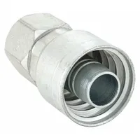 Straight hydraulic hose fitting with JIC female swivel x crimp connection for -20 hose dash size. Steel construction with 1-5/8"-12 thread. Used in fluid power systems to connect hoses to JIC male ports