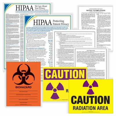 COMPLYRIGHT Healthcare Labor Law Poster Set DC - Healthcare Legal Notice Poster Sets