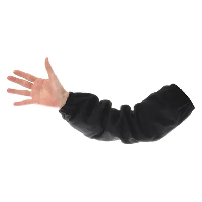 STEINER Flame-Resistant Sleeve: 18 in Sleeve Lg, M, Black, Elastic Cuff - Carbonized Fiber Welding Sleeves