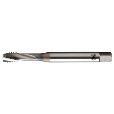 OSG Coolant-Through Spiral-Flute Tap M8x1.25, 6H, 3 Flute, Bottoming Chamfer - Coolant-Through Spiral-Flute Taps for Alloy Steels
