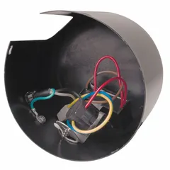 This dome assembly is used in HVACR systems as a protective or mounting component for fan or blower housings. It helps direct airflow and shield internal parts in commercial or industrial ventilation equipment. Commonly applied in rooftop units, air handlers, and exhaust systems.