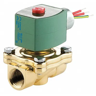 REDHAT Solenoid Valve: 2-Way, Normally Closed, 3/4 in Pipe Size, 110V AC/120V AC - 2-Way/2-Position, Normally Closed Solenoid Valves