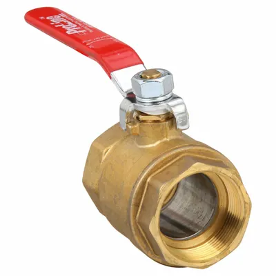 OEM Brass Ball Valve, 1-1/2 in, FIP x FIP, Full Port, Lever Handle - Brass Ball Valves