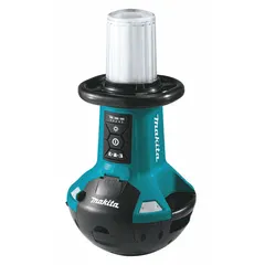 This 18V DC jobsite light delivers up to 5500 lumens with three selectable modes. It extends to a maximum height of 31 inches for versatile positioning. Suitable for illuminating construction sites, workshops, and outdoor work areas.