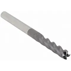 General purpose carbide square end mill with AlTiN coating for heat resistance and extended tool life. Features 4 flutes, 1/4" mill diameter, 1-1/2" length of cut, and 6" overall length. Suitable for slotting, profiling, and contouring in steel, stainless steel, and cast iron.