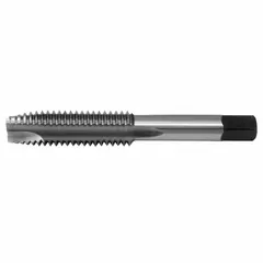 This general purpose spiral-point tap is designed for threading through holes in production and maintenance applications. The spiral-point design pushes chips ahead, reducing chip clogging. Made from high-speed steel with a plug chamfer and 3-flute geometry, it is suitable for threading in steel, aluminum, and other materials.