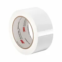 Polyester film electrical tape with acrylic adhesive, white, 2.5 mil thick, 2 inches wide by 72 yards long. Rated for continuous operation at 1350°F. Used for high-temperature electrical insulation, coil wrapping, transformer lead insulation, and motor repair