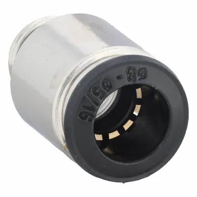 AIGNEP USA Nickel-Plated Brass Push-Fit Adapter, 8 mm OD x 1/8 in, 5-Pack - Nickel-Plated Brass Tube Fittings