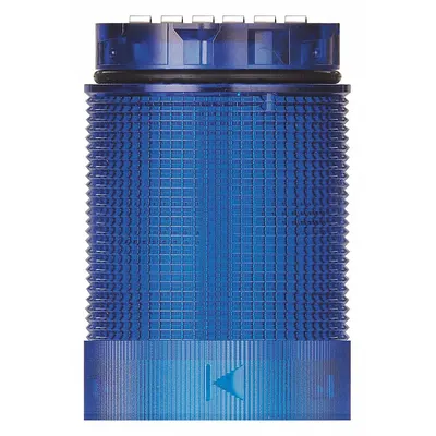 WERMA Tower Light Module: Flashing/Strobe, 24V DC, Blue, 40 mm Overall Dia - Flashing Light Modules