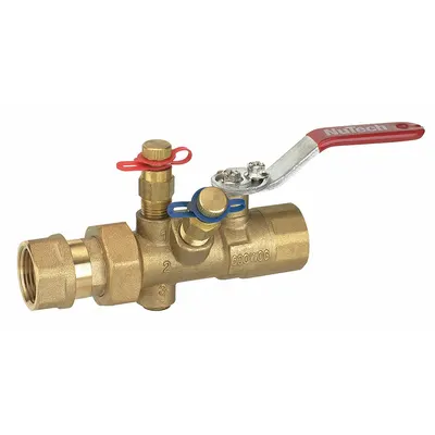 NUTECH Manual Balancing Valve: Manual, FNPT, 0.4 gpm – 1.3 gpm, 0.4 gpm Min. Flow Rate - Manual Balancing Valves