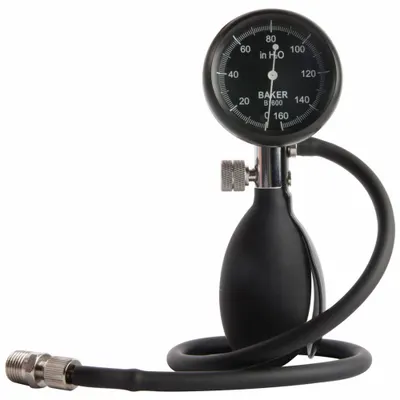 BAKER INSTRUMENTS Pressure Calibrator: B1600, Carrying Case/Flex Hose/Threaded Fitting - Analog Pressure Calibrators