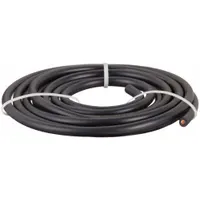 This cut-to-length jumper cable features 8 ga wire gauge, 120 in length, and 24 A max current rating. The black cable jacket is suitable for custom battery connections in vehicles, industrial equipment, and power systems