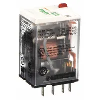 SCHNEIDER General Purpose Relay: Socket Mounted, 12 A Current Rating, 230V AC, DPDT, K Socket (MPN RXM2AB1P7)