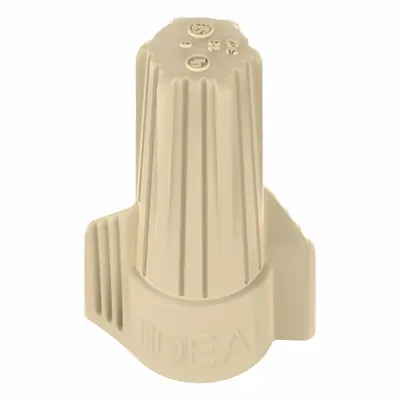 IDEAL 341 Twist-On Wire Connectors, Tan, 16-10 AWG, 600V, 100-Pack - General Purpose Wire Connectors