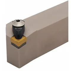 This DORIAN toolholder is designed for indexable threading inserts used in external thread turning operations on lathes and CNC machines. It provides rigid clamping for accurate thread cutting in metalworking applications.