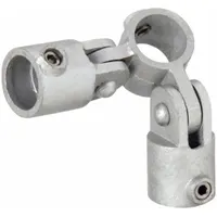 Structural Pipe Fitting: Corner Swivel Socket, Corner, 1 in For Pipe Size, Cast Iron, Gray, Pipe