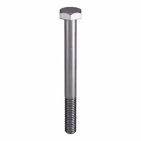 Grade B8M heavy hex bolt, plain finish, with 3/8"-16 thread size. Manufactured to ASTM A193 material quality and ASME B18.2.1 dimensional standards. Used in structural applications requiring corrosion resistance and high-temperature performance