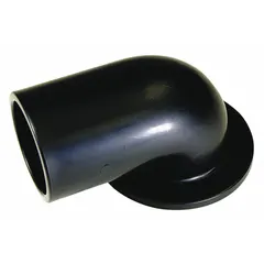 Inlet elbow for material handling systems, designed to direct bulk material flow into compatible equipment. Used in industrial conveying applications to manage material transfer and reduce component wear.