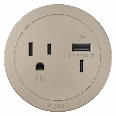 LEGRAND RFPCRUAUC-NI10 Furniture Power Strip - Furniture Power Strips