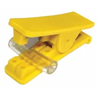 This spring-loaded lever style shear cuts plastic tubing and hose with outer diameters from 1/8 in to 5/8 in. The polyurethane body provides a lightweight grip. It is used for cutting flexible tubing in fluid-handling systems during maintenance and installation