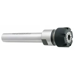 This ER20 collet chuck extension has a 3/4 in shank diameter and 40 mm projection, designed for use with ER20 collets in industrial machining. The coolant-through design enables cutting fluid to reach the tool edge, aiding chip evacuation and heat management in milling and drilling operations.