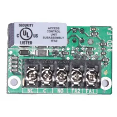 The VON DUPRIN 900-FA is a fire alarm input power supply board that interfaces fire alarm signals with access control systems. It enables monitoring and response to fire alarm inputs for facility safety in commercial and industrial buildings.